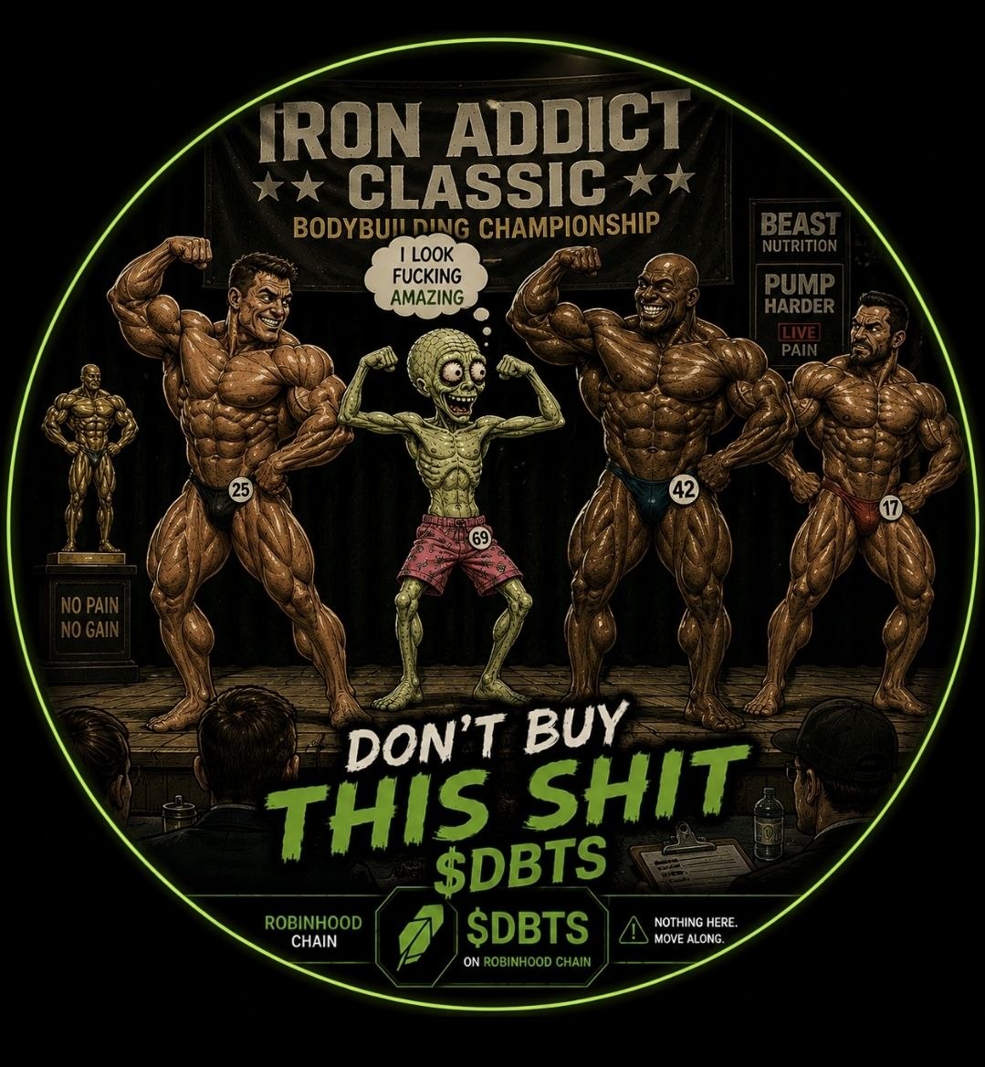 $DBTS zombie flexing at a bodybuilding championship